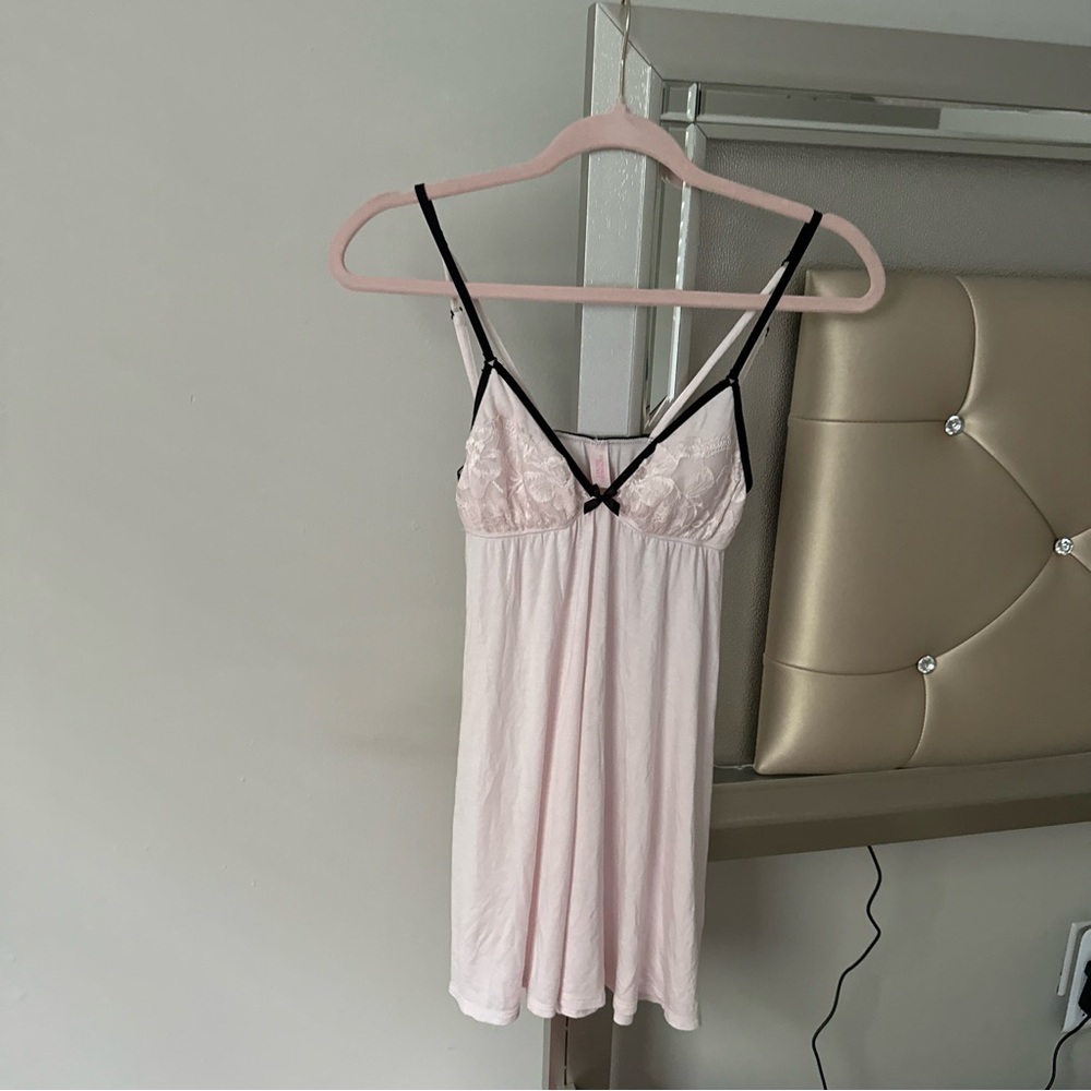 vintage victoria’s secret pink lacey babydoll dress 🏹